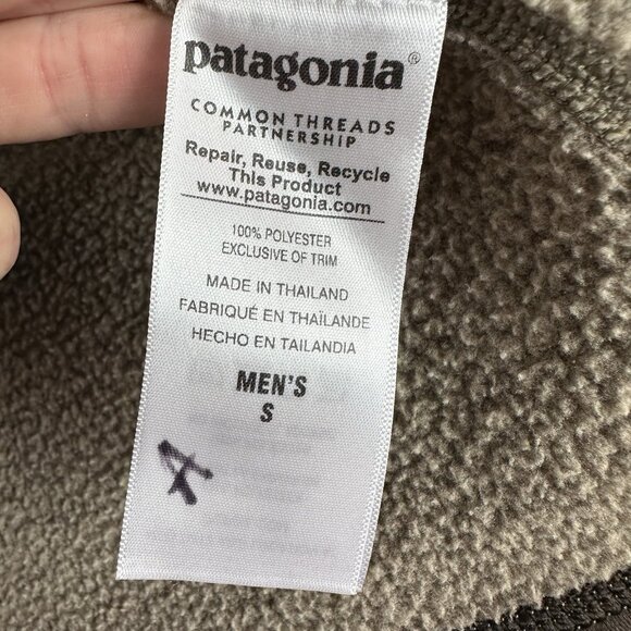 Patagonia Mens Better Sweater 1/4 Zip Fleece Pullover Jacket Size Small Walnut - Picture 7 of 11